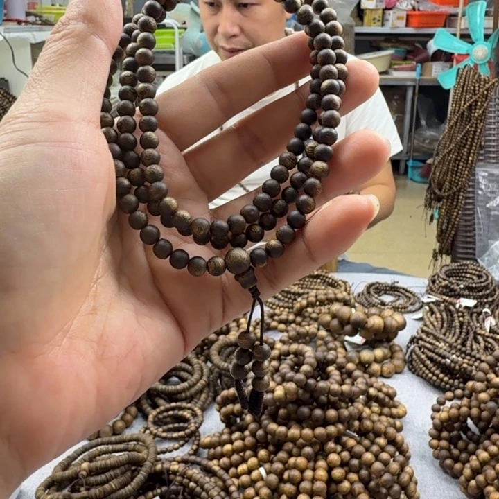 沉香手串05多圈108手串9.3克