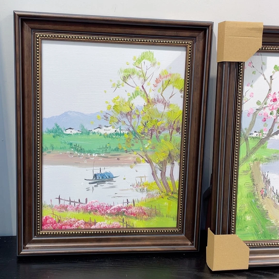 【闪购商品】油画写生田园风景手绘油画含40×50