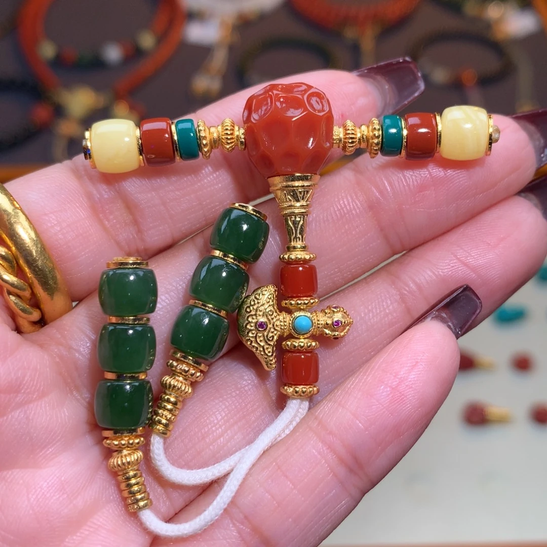 南红玛瑙未镶嵌颈饰