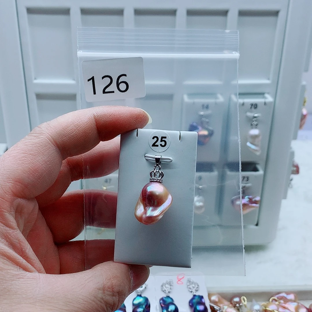 吊坠(不含链)淡水珍珠合金