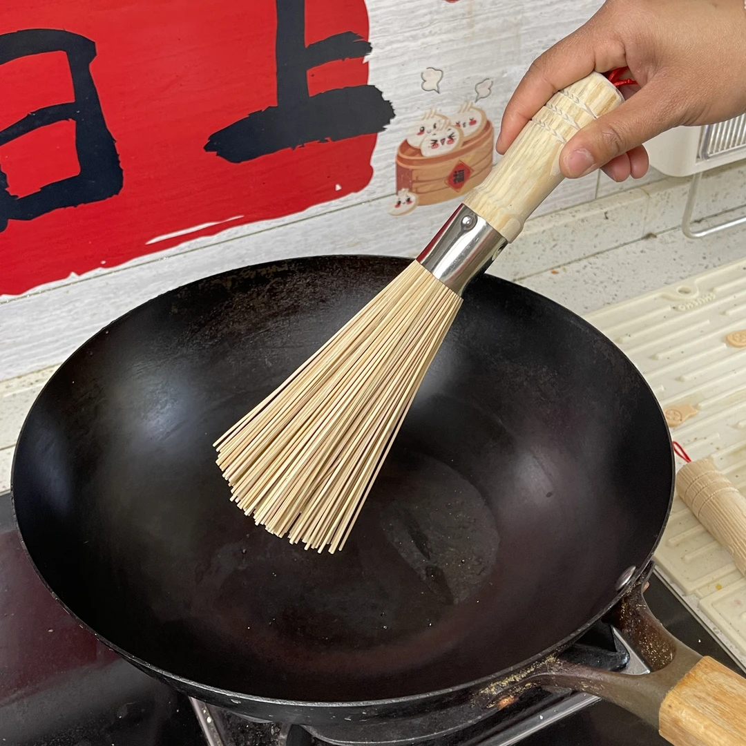 尚邦乐竹锅刷厨房专用刷子刷锅神器洗锅竹刷子扫帚丝瓜瓤天然刷子