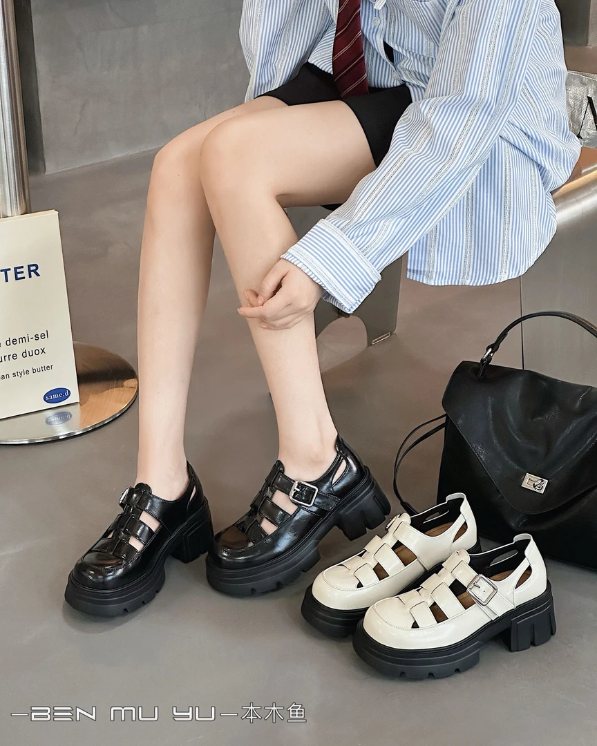 本木鱼夏季时尚新款罗马鞋