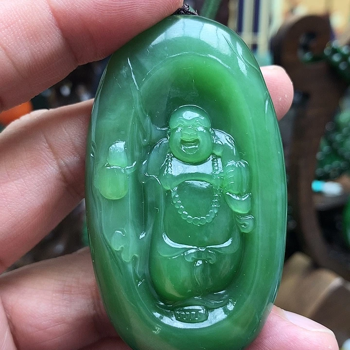 福***多和田玉（碧玉）未镶嵌颈饰