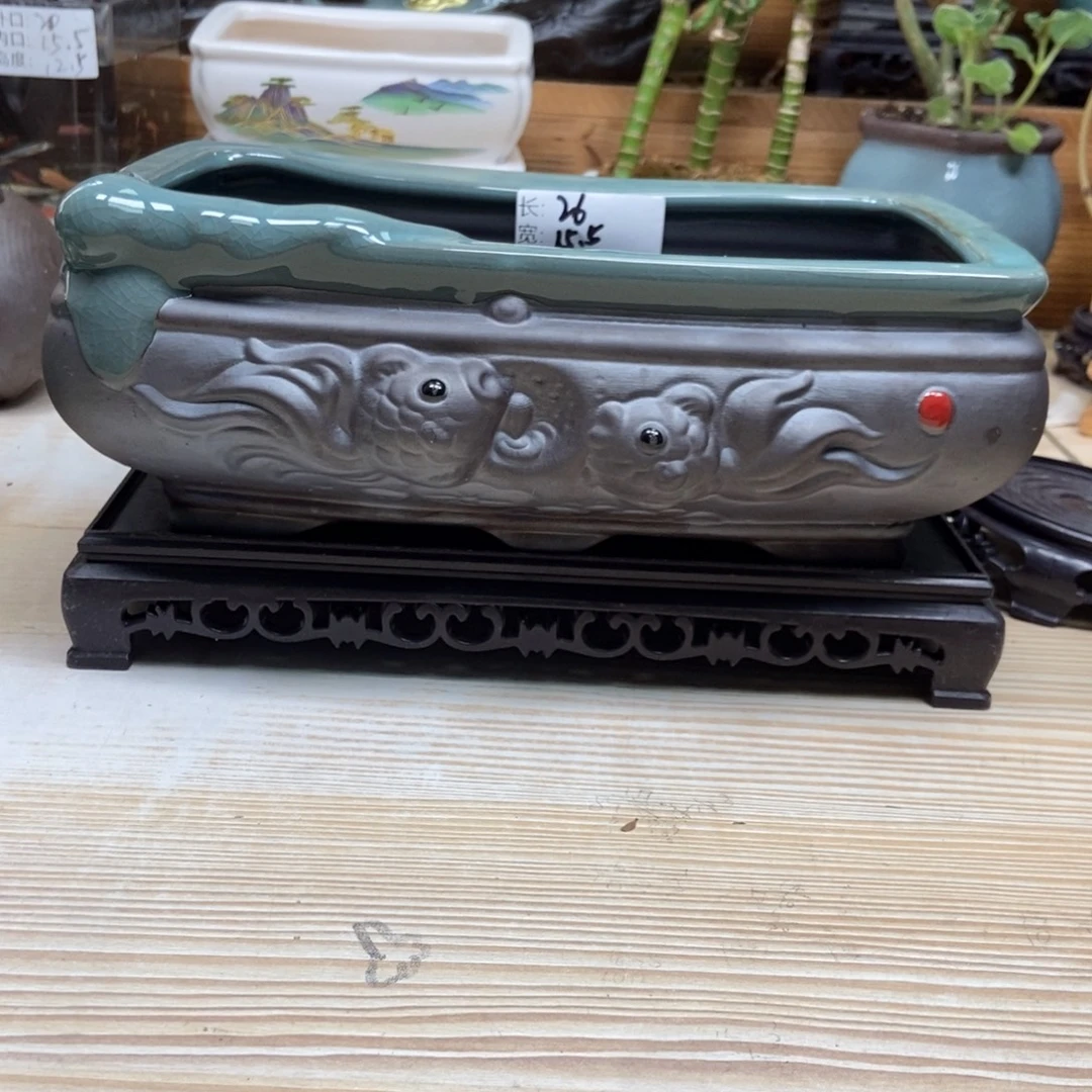 瓷片陶瓷花盆陶瓷艺术