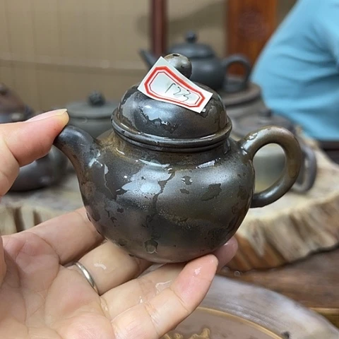 戬谷龙窑柴烧茶壶123