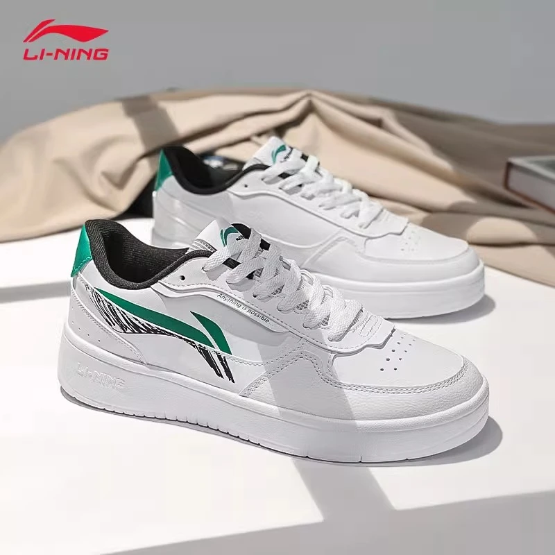 李宁板鞋男鞋2025春季新款都达小白鞋男舒适运动鞋经典低帮休闲鞋