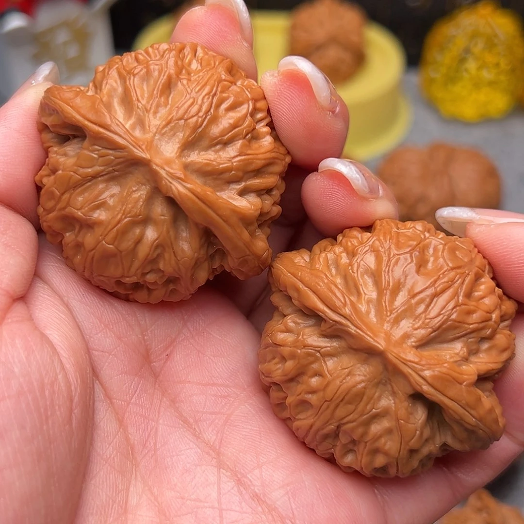 把件文玩核桃天花板红皮宫灯46全品