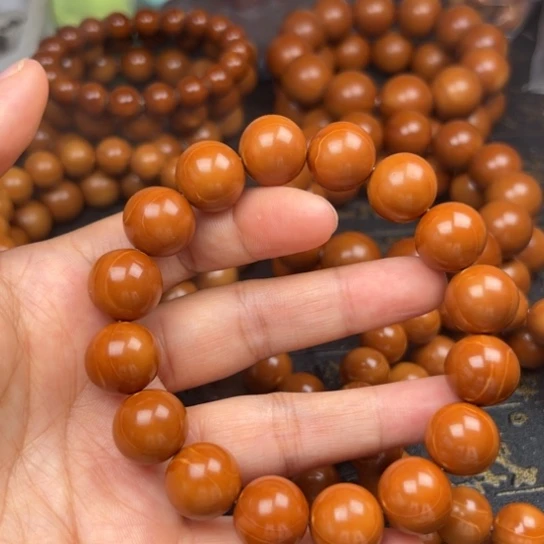 橄榄核手串164+小孔精品