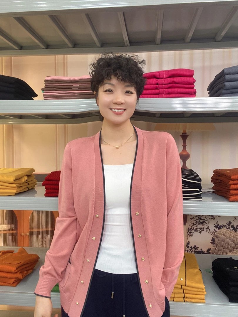 100%莱赛尔纤维开衫减龄时尚百搭显瘦针织衫5707/3072（两款开衫）