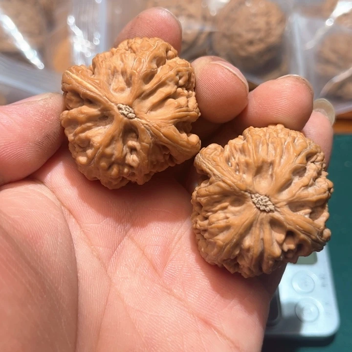 文玩核桃把件清*丶文玩核桃手把件红锦鲤