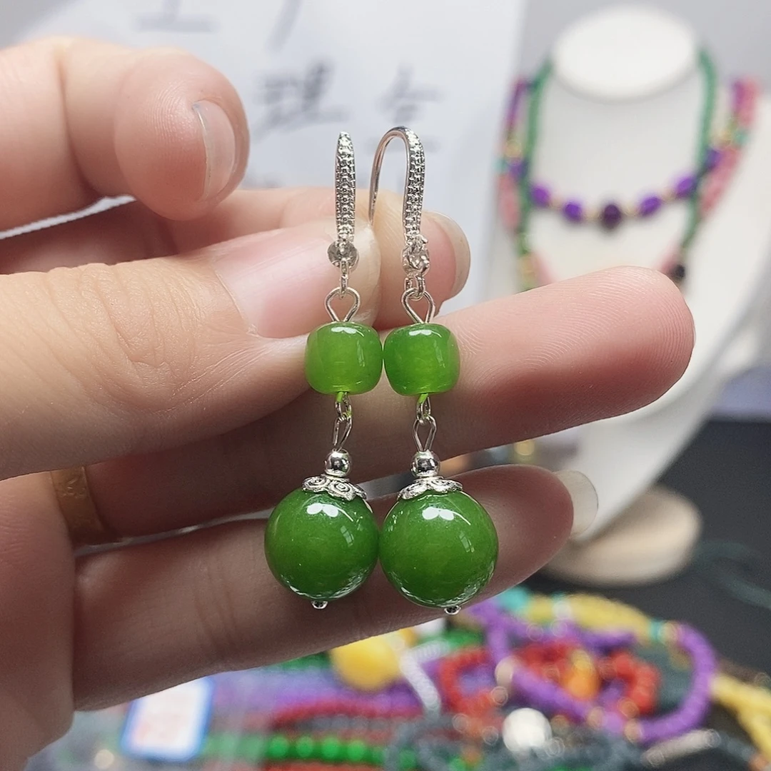 未镶嵌耳钉玛瑙/玉髓193