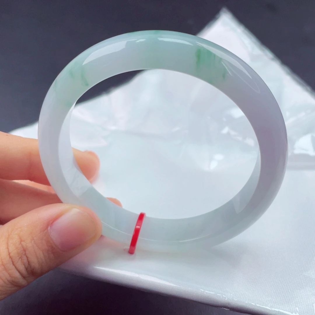 翡翠未镶嵌手镯5657正圈