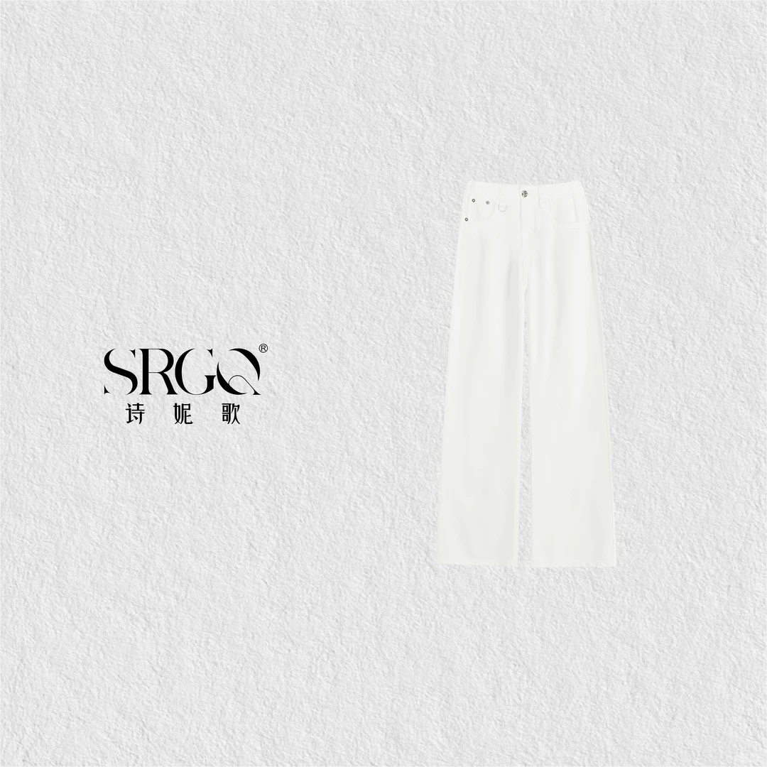 诗妮歌 | 棉牛仔裤 2.0白金牛仔裤经典老钱直筒百搭休闲早秋