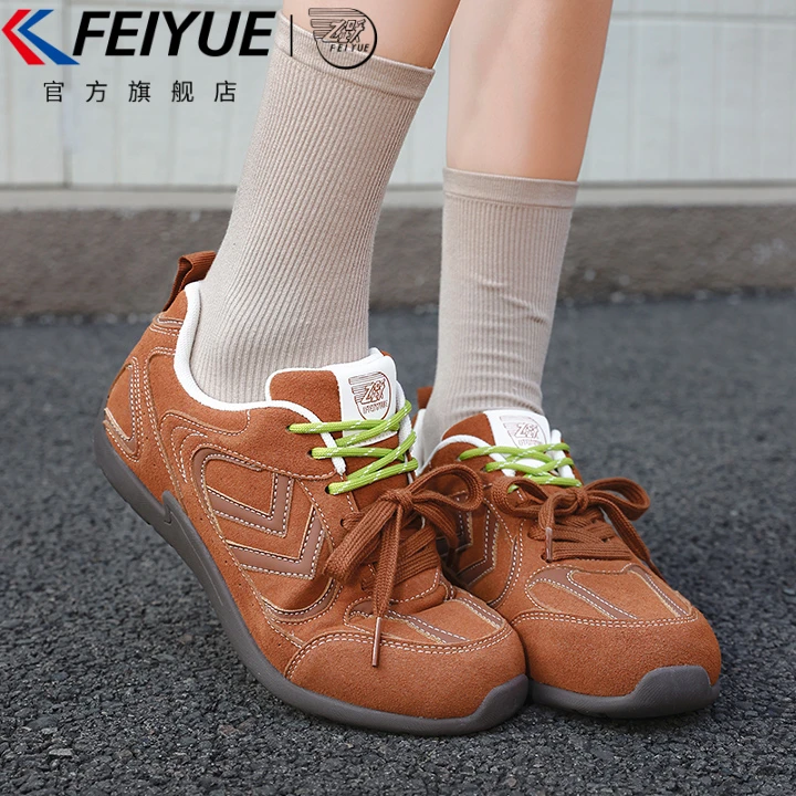 feiyue/飞跃女鞋赛车鞋女2025秋冬新款休闲透气薄底运动德训鞋子