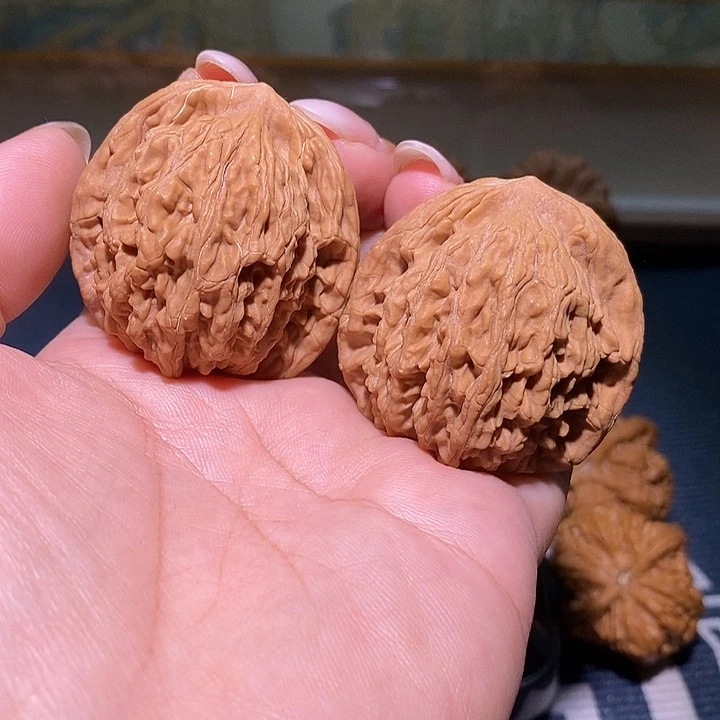 文玩核桃把件豫**鬼42虎头