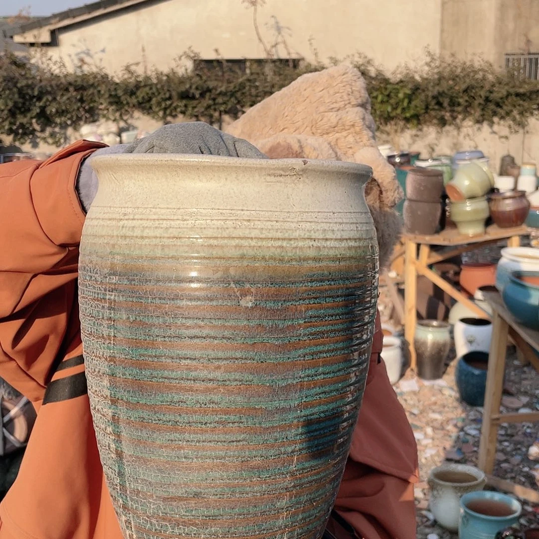 红陶王嫂花盆0119-171