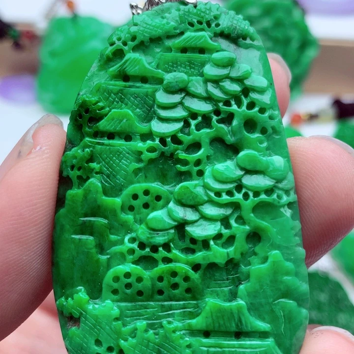 翡翠未镶嵌吊坠(不含链)