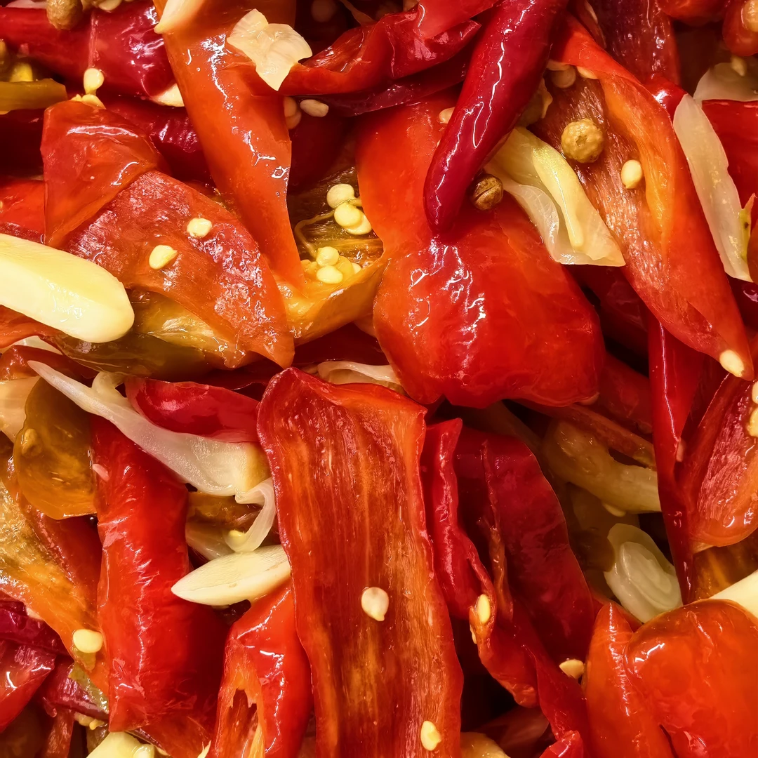 陕南八仙本地酸辣椒农家手工红泡椒酸四季豆丝丝酸苕杆杆传统发酵