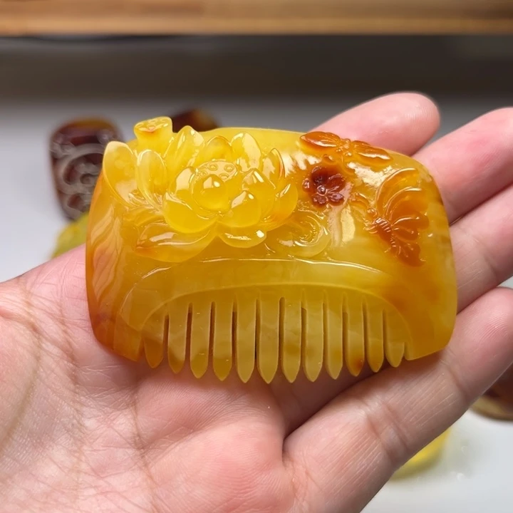 琥珀颈饰未镶嵌琥珀蜜蜡