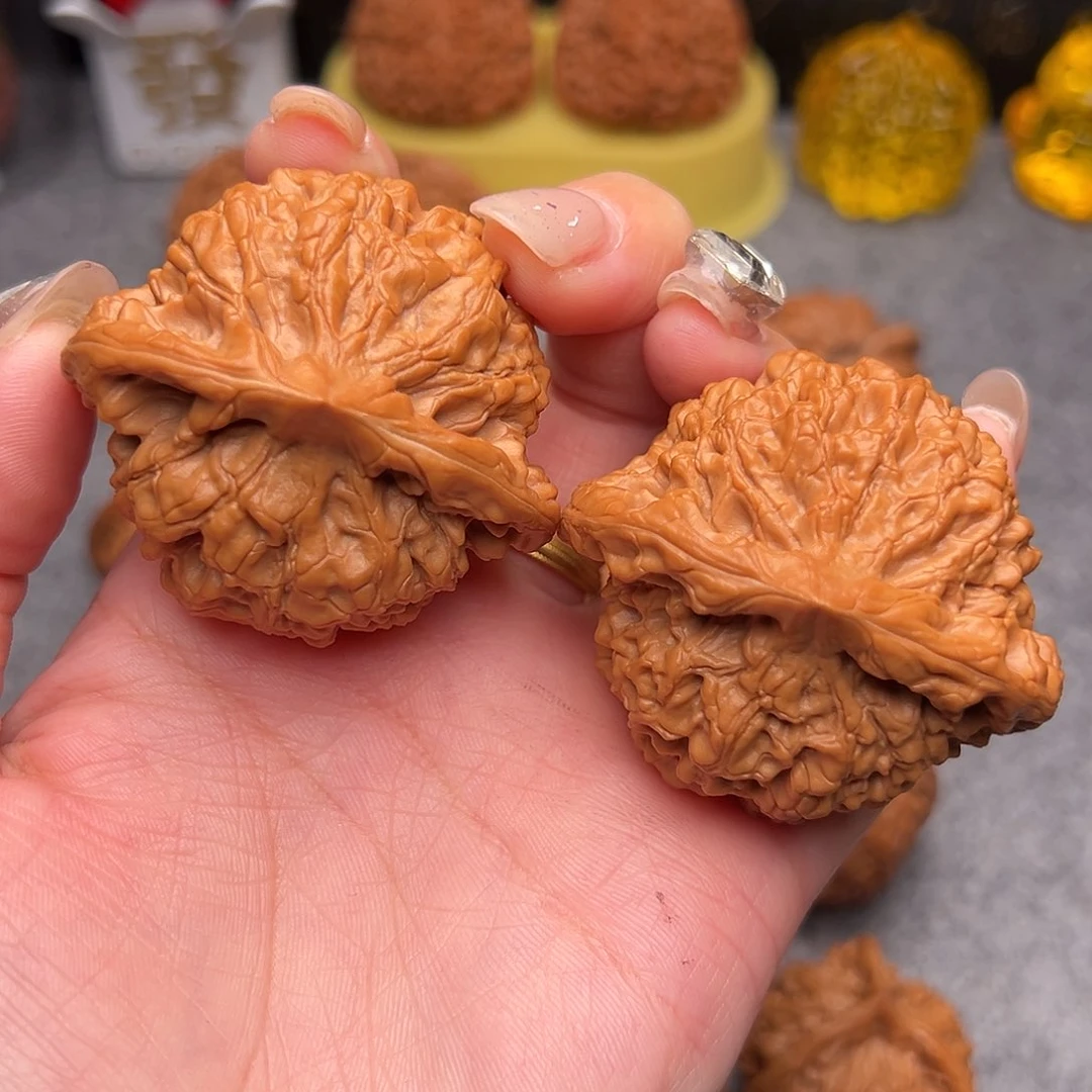 吊坠文玩核桃五*言毕业精品精配麒麟纹官帽50全品