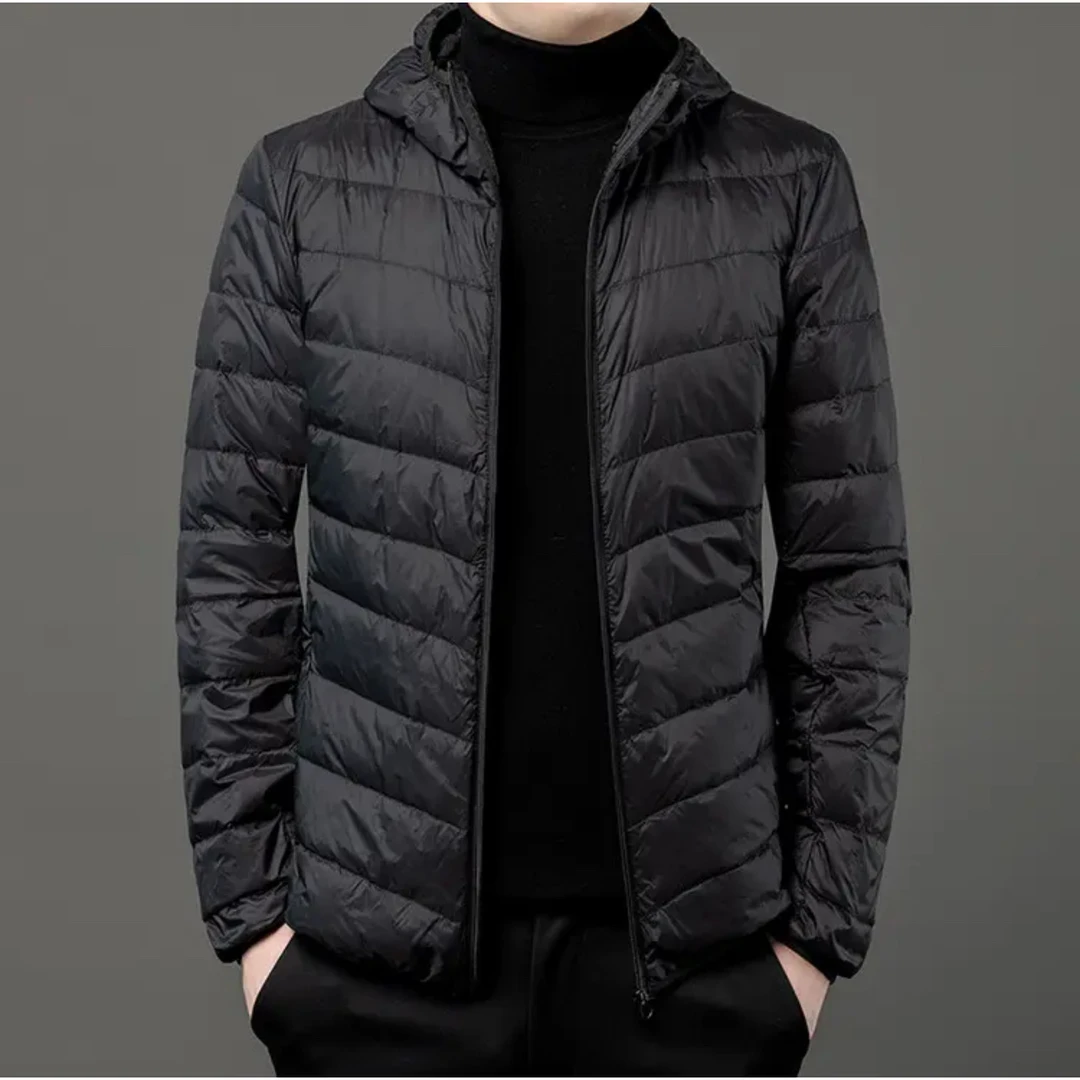 【连帽更划算】U家正品男士轻薄款羽绒服男士秋冬休闲短款外套D-1