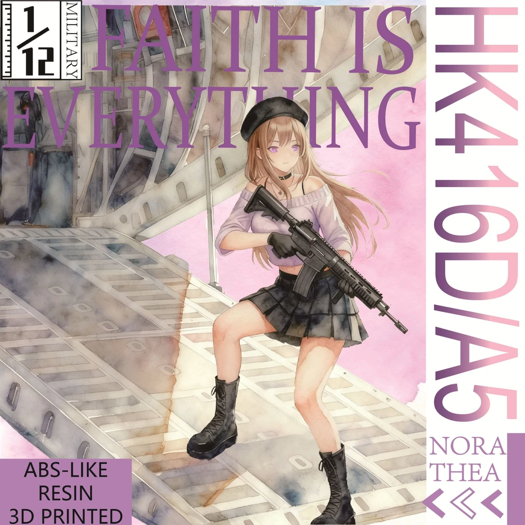 HK416D&HK416A5第一弹 男生三角洲行动周边枪械1/12比例模型玩具