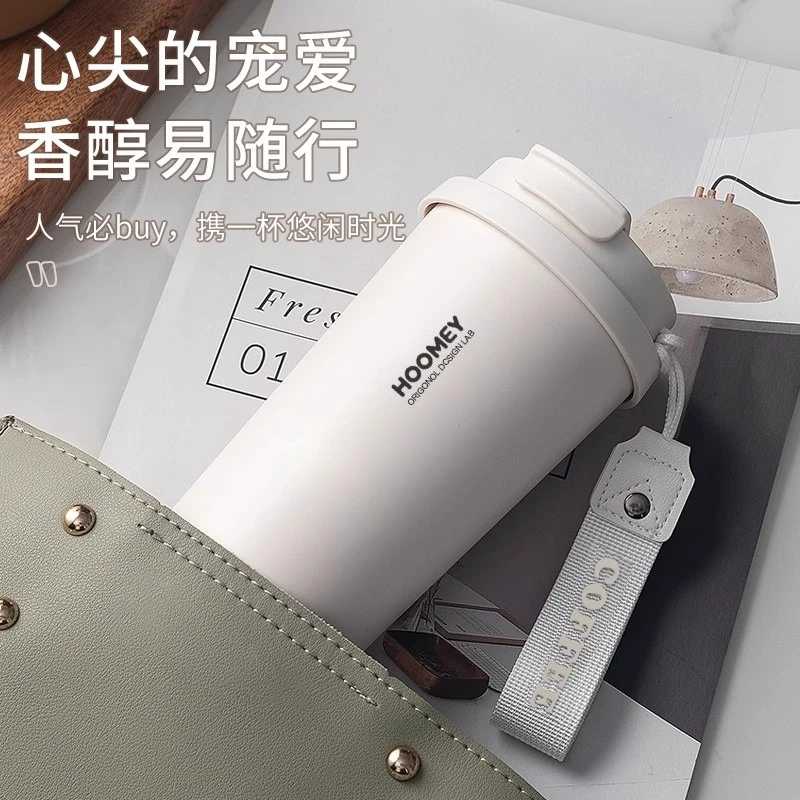 德国保温杯陶瓷内胆咖啡杯男女高颜值吸管杯学生2025新款礼物水杯