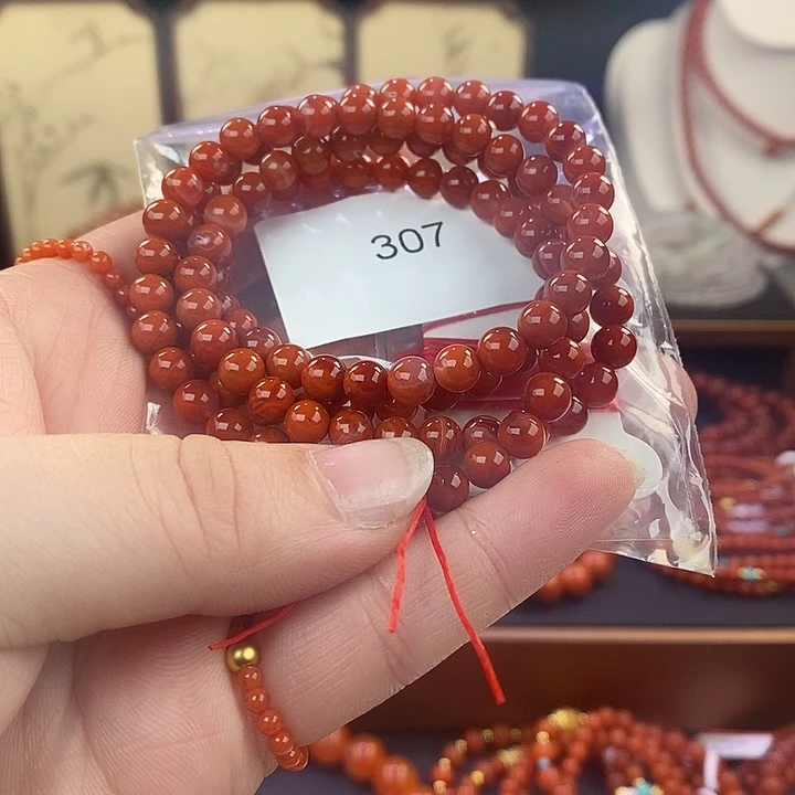 南红玛瑙未镶嵌手链
