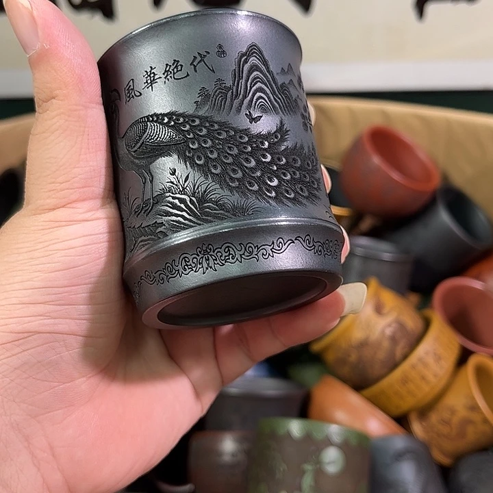 茶杯紫砂全手工紫砂主人杯