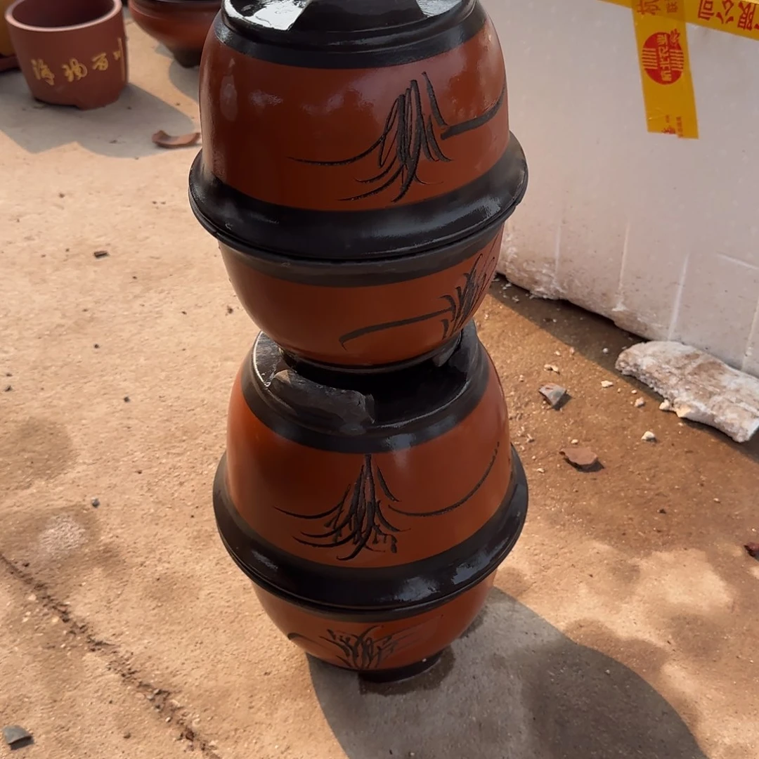 紫砂花盆口径18.12/14.10口径