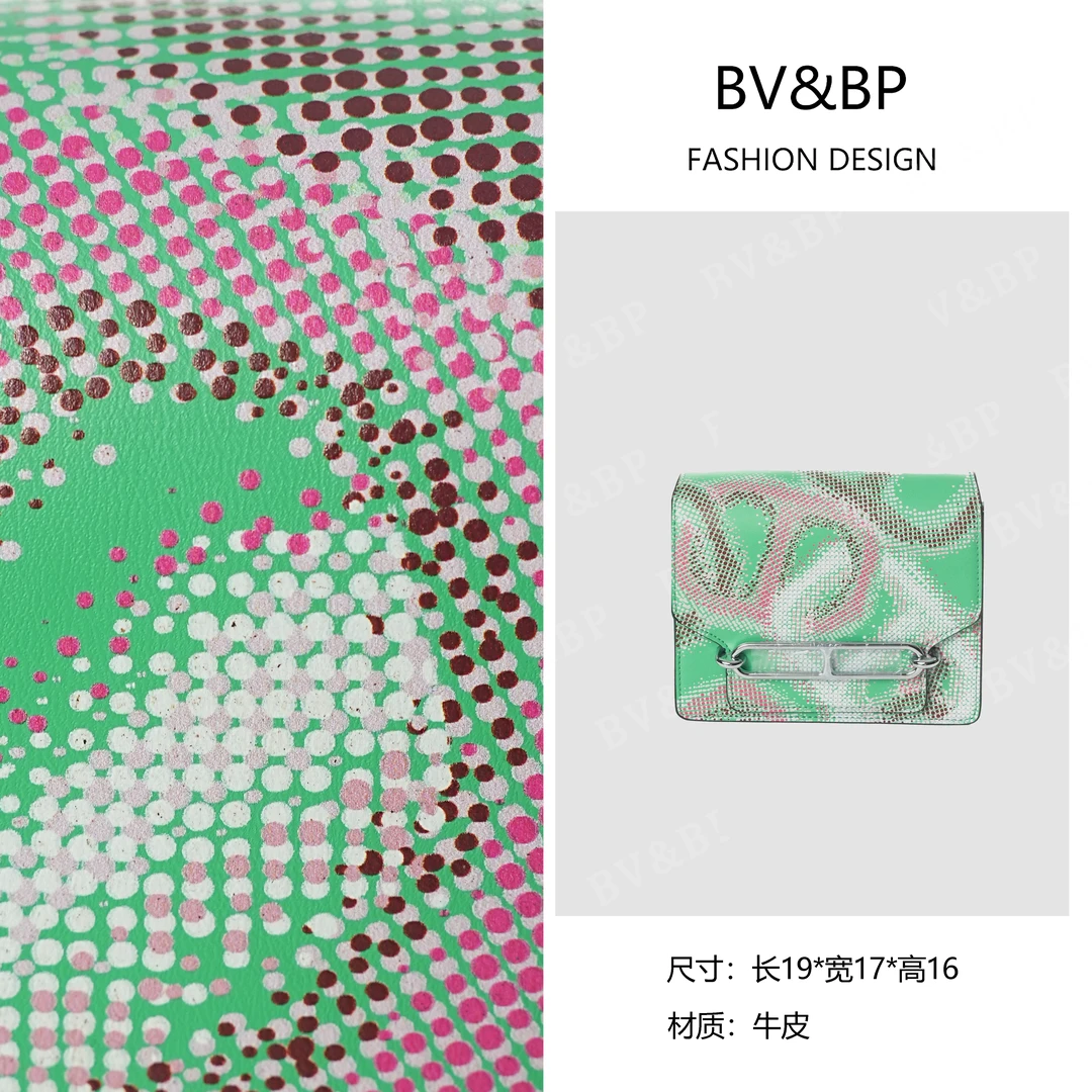BV&BP· 原创设计 真皮高定手提单肩包  BV7275-彩绘印花色