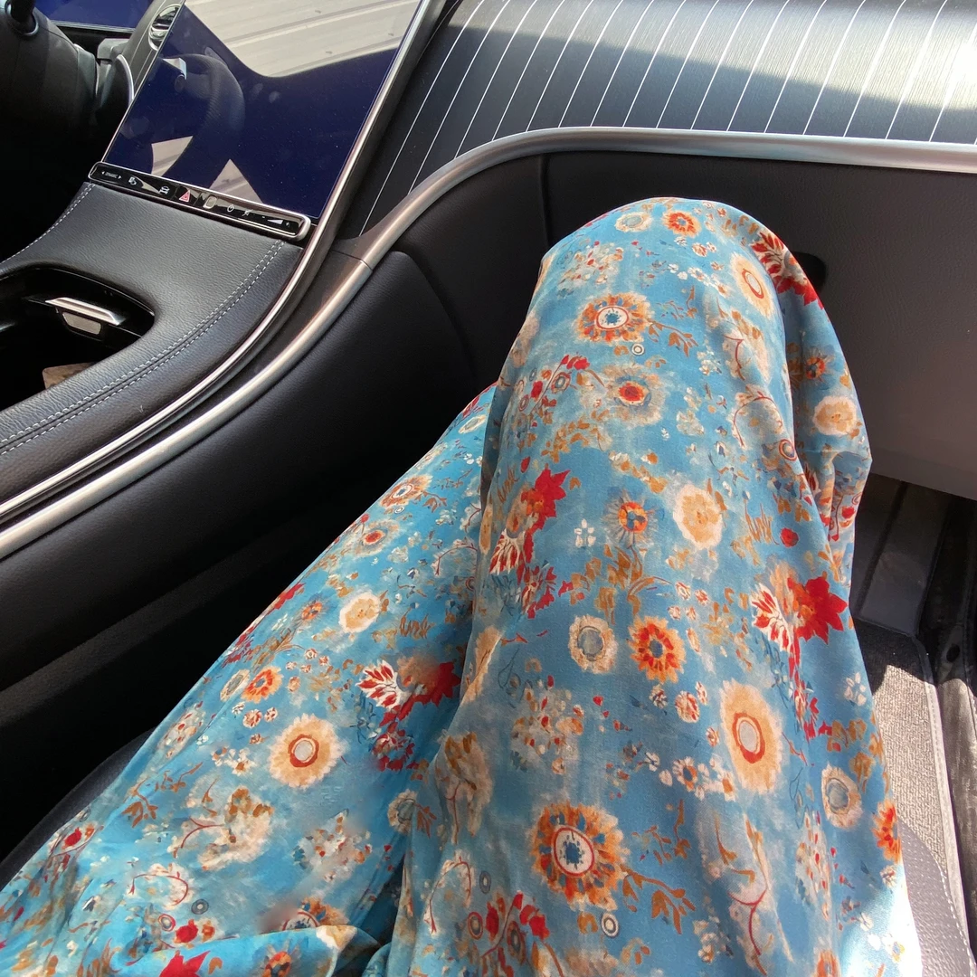 （多鱼）成人【阔腿】人造棉长裤棉绸夏居家山东宽松薄防晒防蚊裤均码