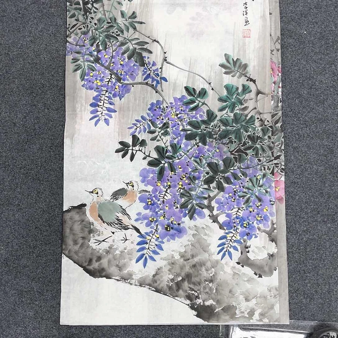 国画国画纯手工作品