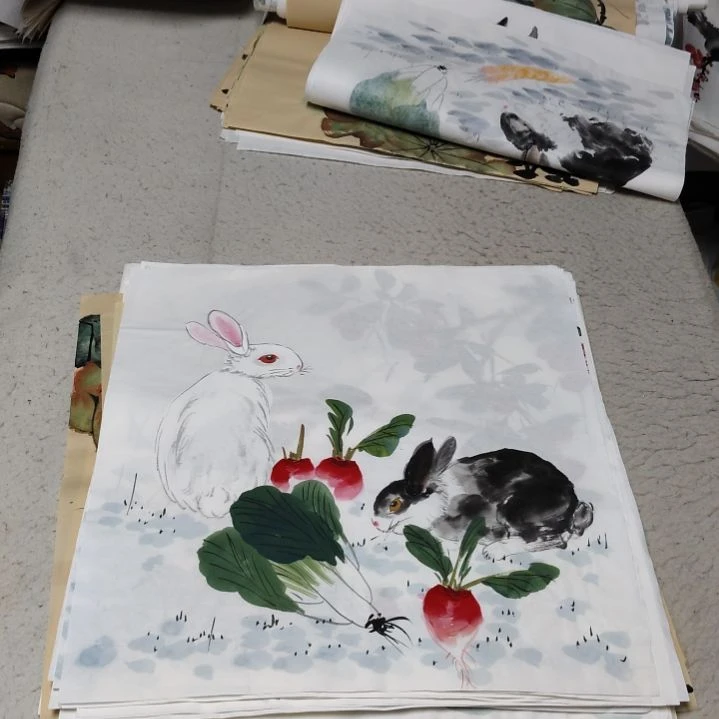 云***雨国画国画花鸟花鸟花鸟