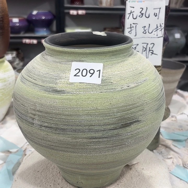 摆件2091，景德镇无孔瑕疵处理