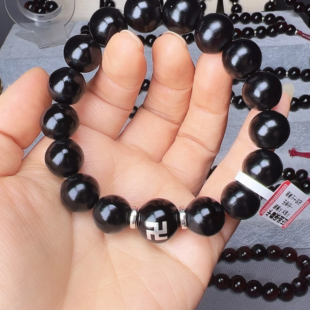 极致精品卡13.6毫米17颗籽黑色➕卐字