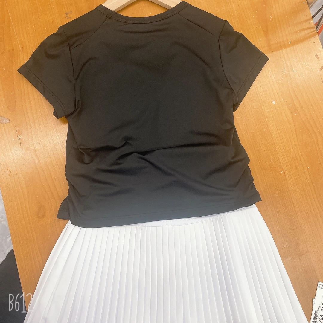 0040/0039童装衣边打褶设计/百褶短裙套装