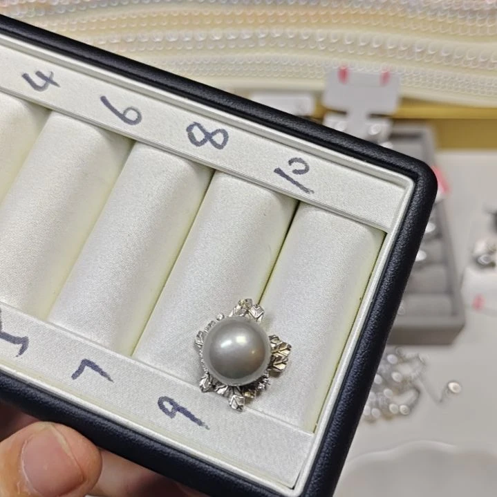 银S925镶嵌海水珍珠颈饰