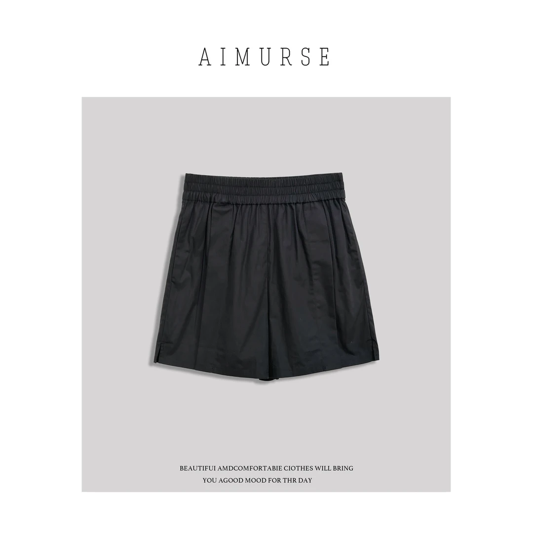 JinJin【率性主义】小众设计师 女士简约百搭显瘦休闲短裤 AM5521