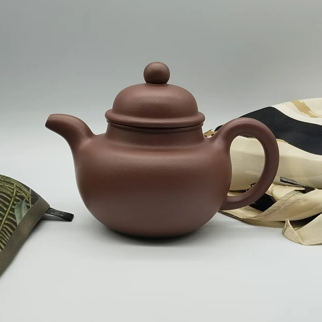 《掇球》壶黄龙山原矿老清水泥全手工制作