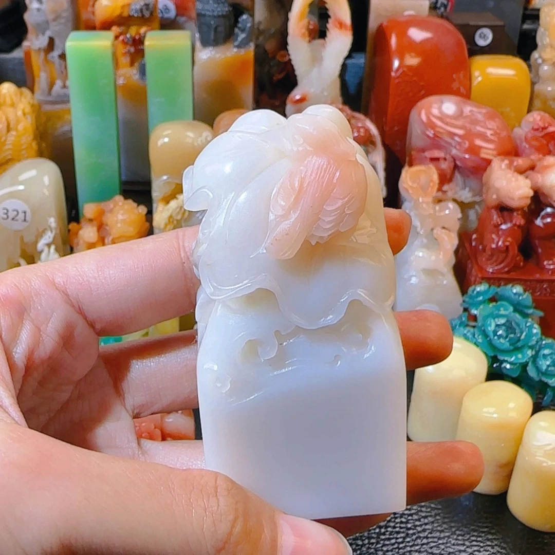 【闪购商品】寿山石印石为**刻寿山石印章