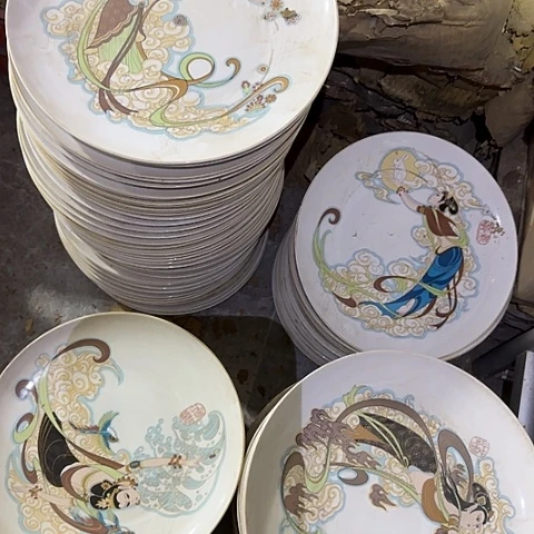 瓷片国营厂库存微瑕31厘米