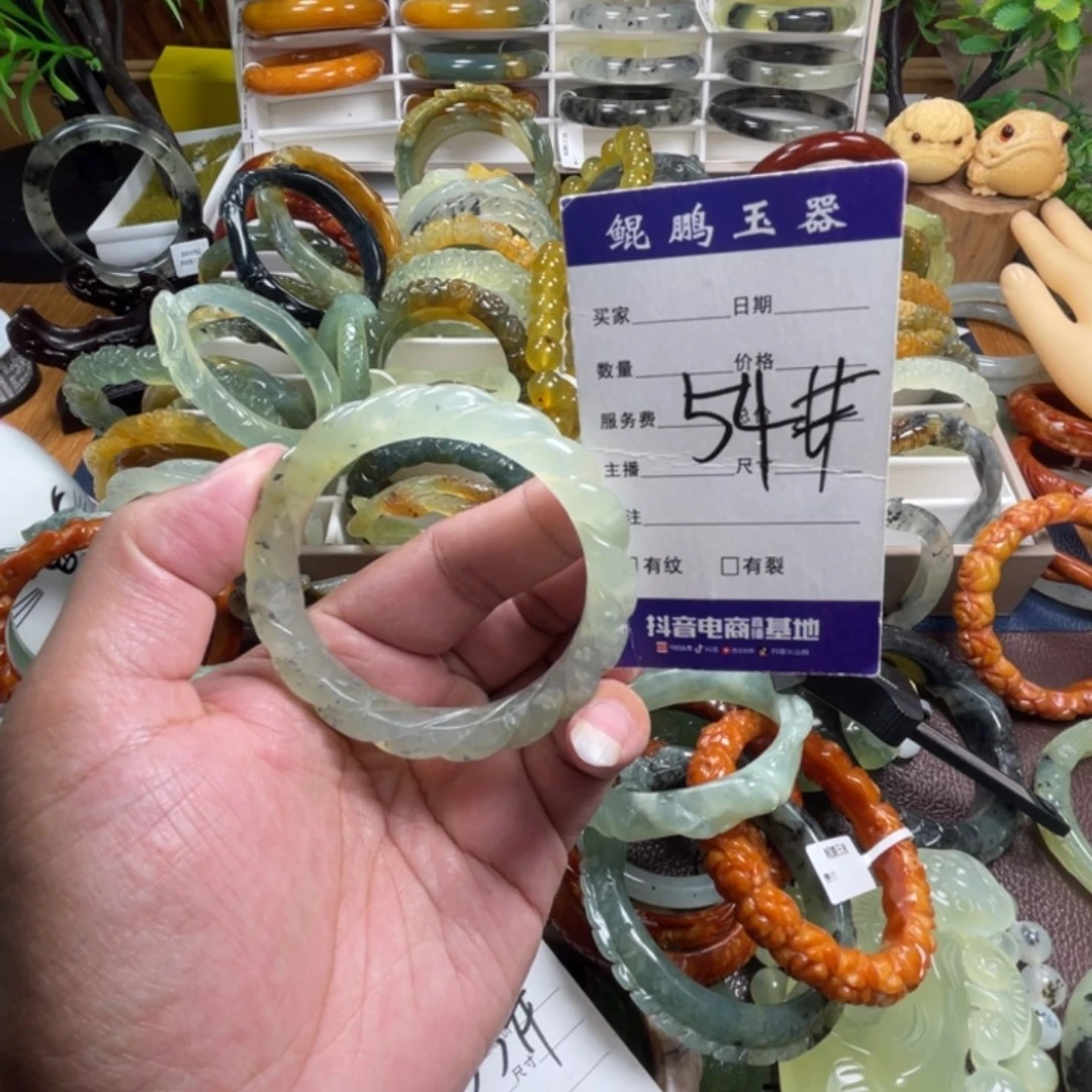 未镶嵌蛇纹石玉手镯