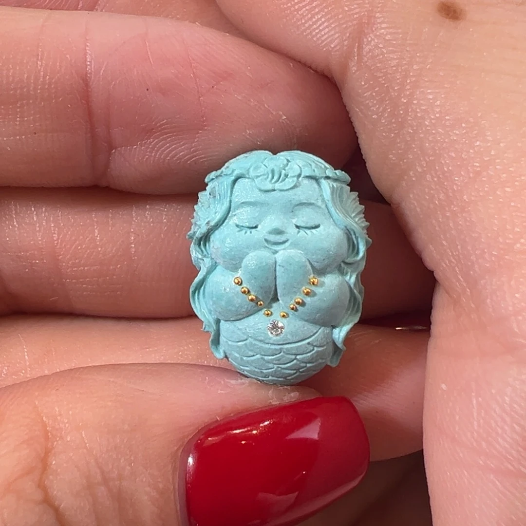 绿松石配件未镶嵌配件