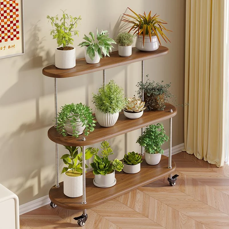 2024新款花架阳台置物架客厅落地式植物花架子阳台阶梯式多层花架