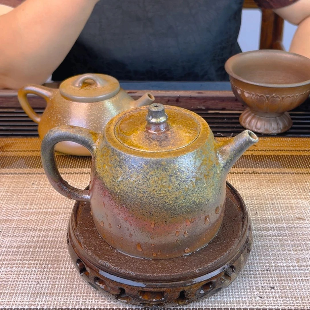 茶壶紫砂宜兴紫砂底槽清柴烧380cc