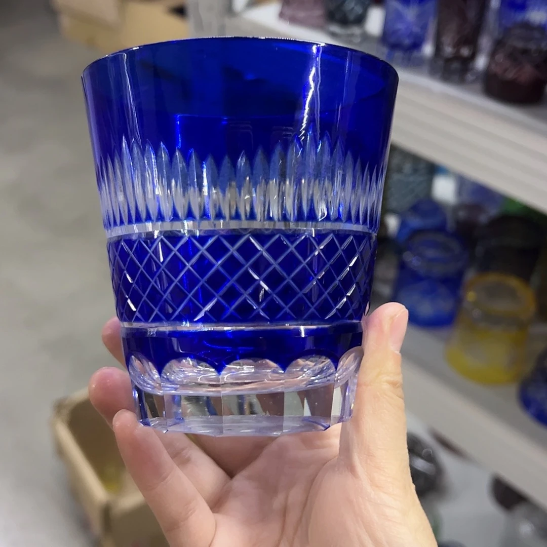 平底款水晶玻璃微瑕一个