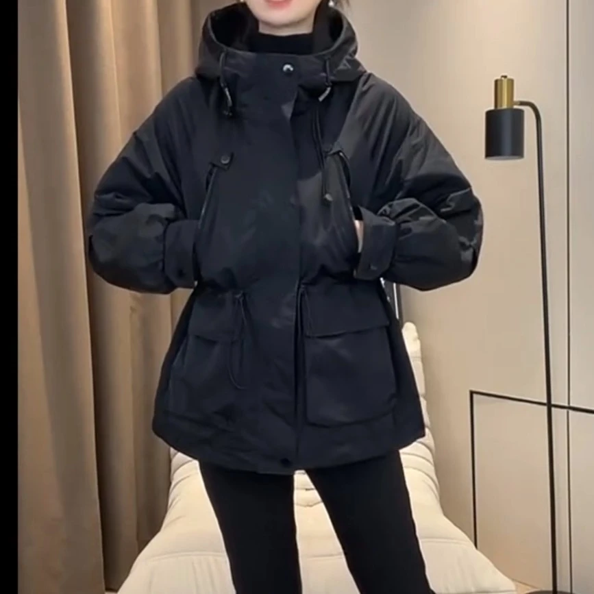 新款工装风衣外套宽松收腰显瘦拉链外衣薄款sy