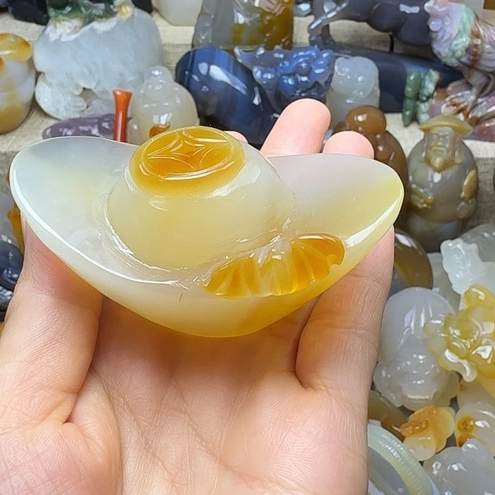学***岸玛瑙/玉髓未镶嵌饰品