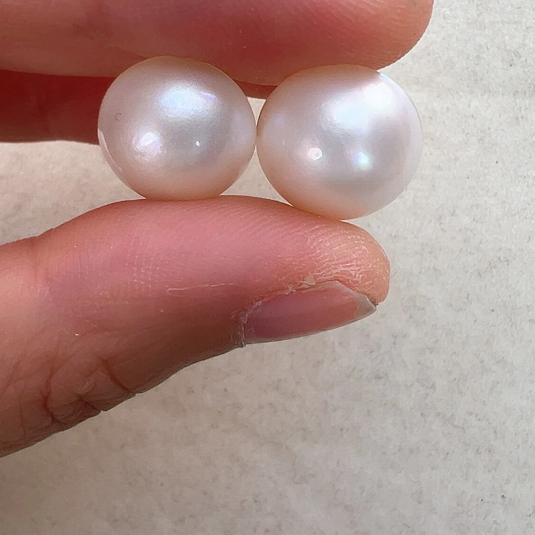 拼合珍珠（马贝珠）耳饰银S925镶嵌